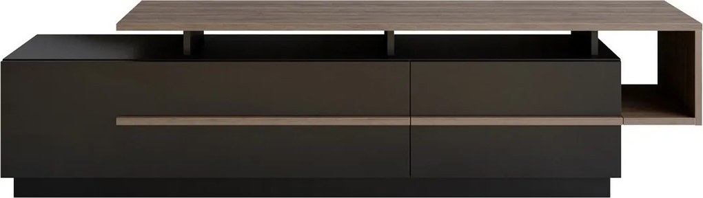 Pia Black and Walnut TV-asztal