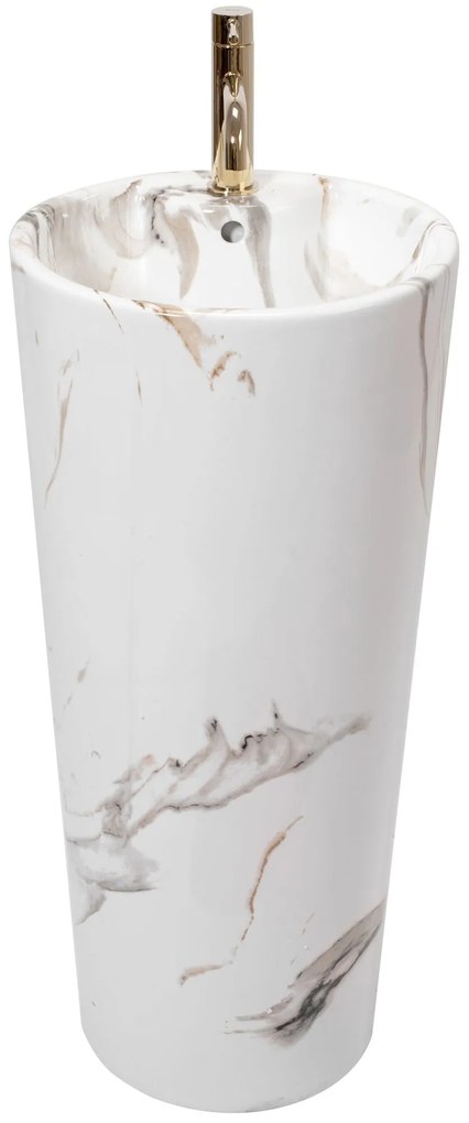 Szabadon álló mosdó REA Blanka Marble Marmur