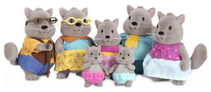 Li'l Woodzeez - Játékkészlet BUSTLEBERRY mókuscsalád