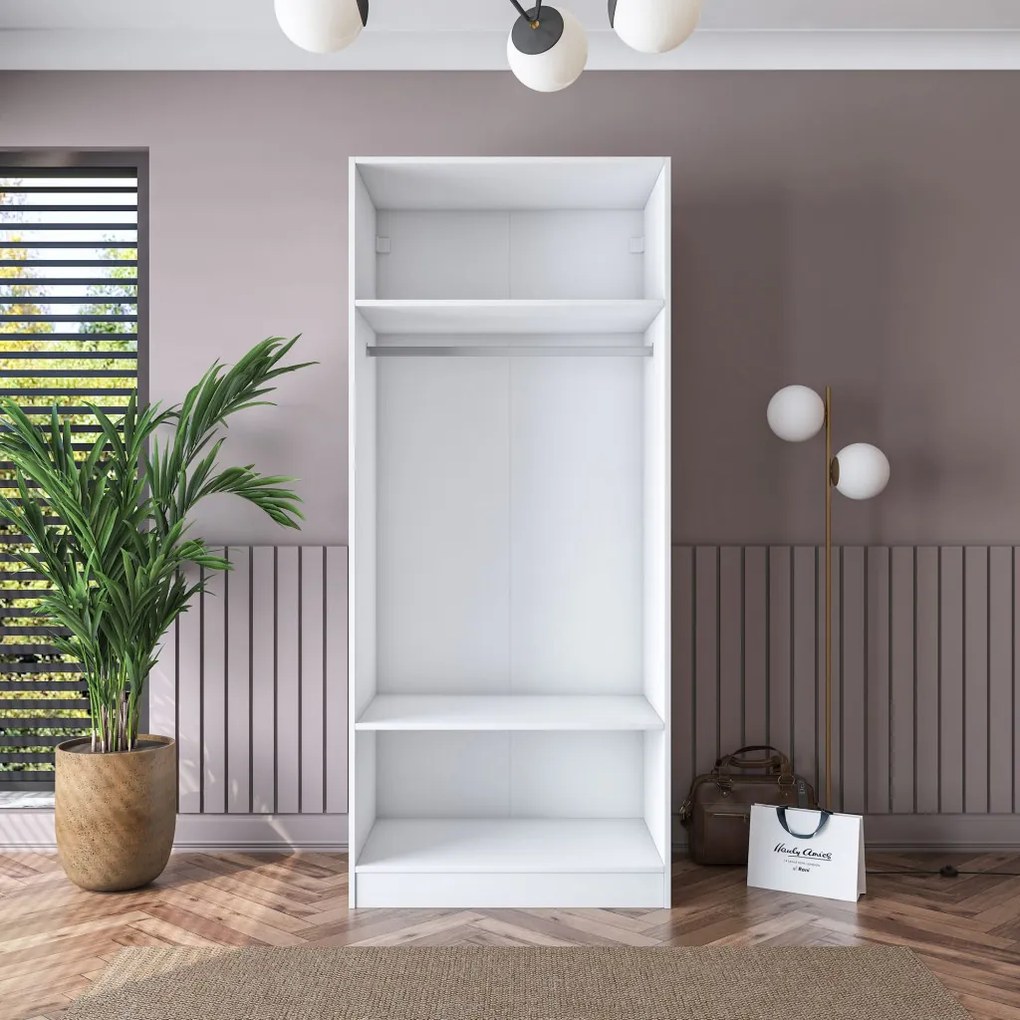 Gardróbszekrény, 90 cm – BA189
