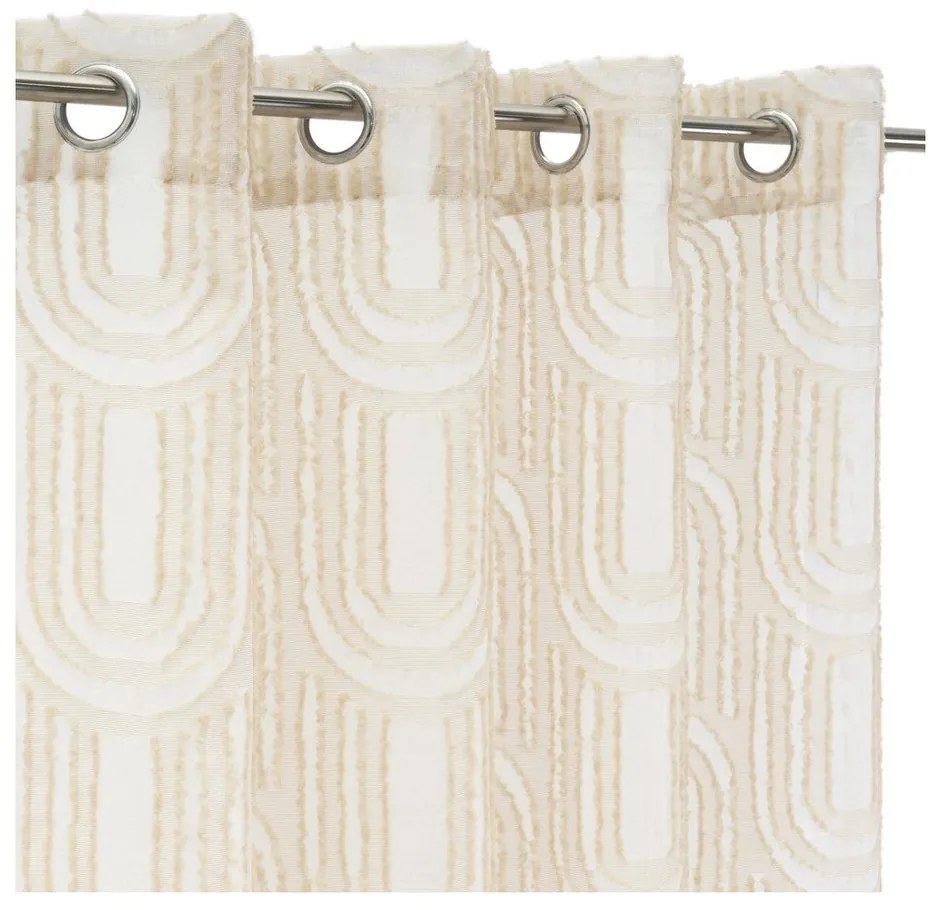 Bézs fényáteresztő függöny 140x260 cm Relief Arch – Casa Selección