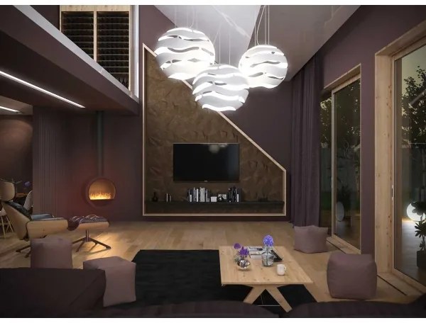 InFire - Függő BIO kandalló á. 70 cm fekete