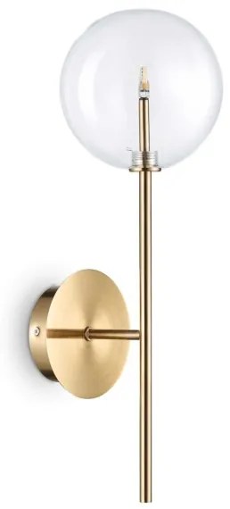 Ideal Lux - LED Fali lámpa EQUINOXE 1xG4/2W/230V réz/átlátszó