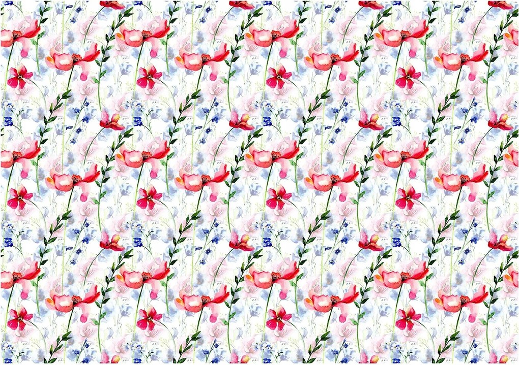 3D fotótapéta virágok bazsarózsa rózsák növények 368 x