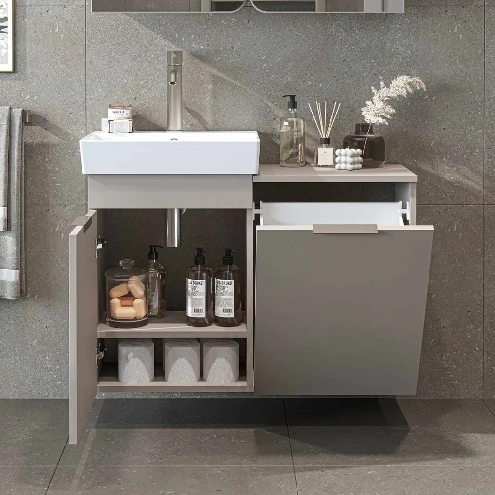 Dubai mosdószekrény, homokkő, 92,2 cm – TR283VLN1130