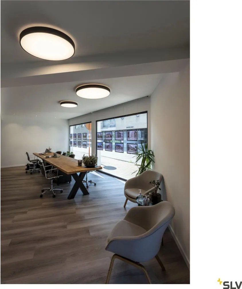 SLV 1007312 MEDO Modern Kültéri Mennyezeti Lámpa Fekete LED IP50
