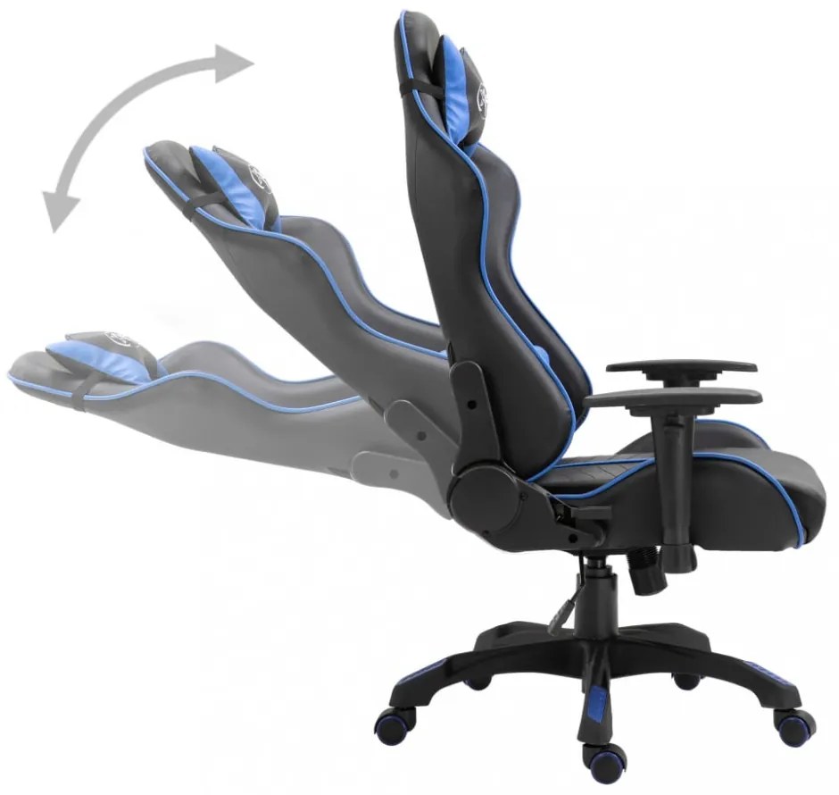 kék műbőr gamer szék