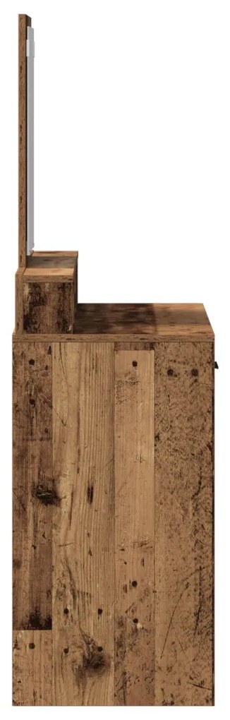 Sminktükör Fiókokkal Régi Fa 79x41x140 cm