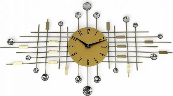 Falióra Modern Sugár Kristályok Arany