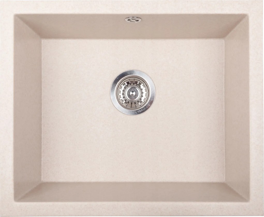 Gránit mosogató konyhai mosogató Junit 56 függesztett pult alatti bézs