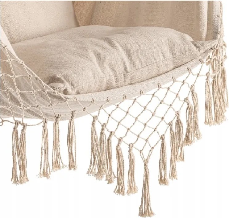 PALAK bézs függőszék fekete állvánnyal