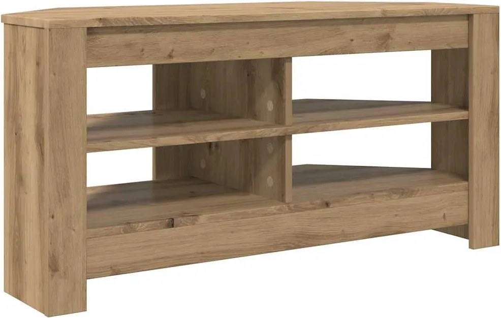 vidaXL SarokTVSzekrény Öreg fa 102 x 40,5 x 45 cm Faanyag