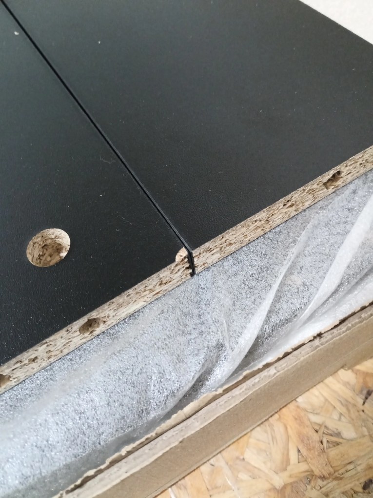 AKCIÓ Íróasztal NEVY 120x60 cm, fekete II. osztály