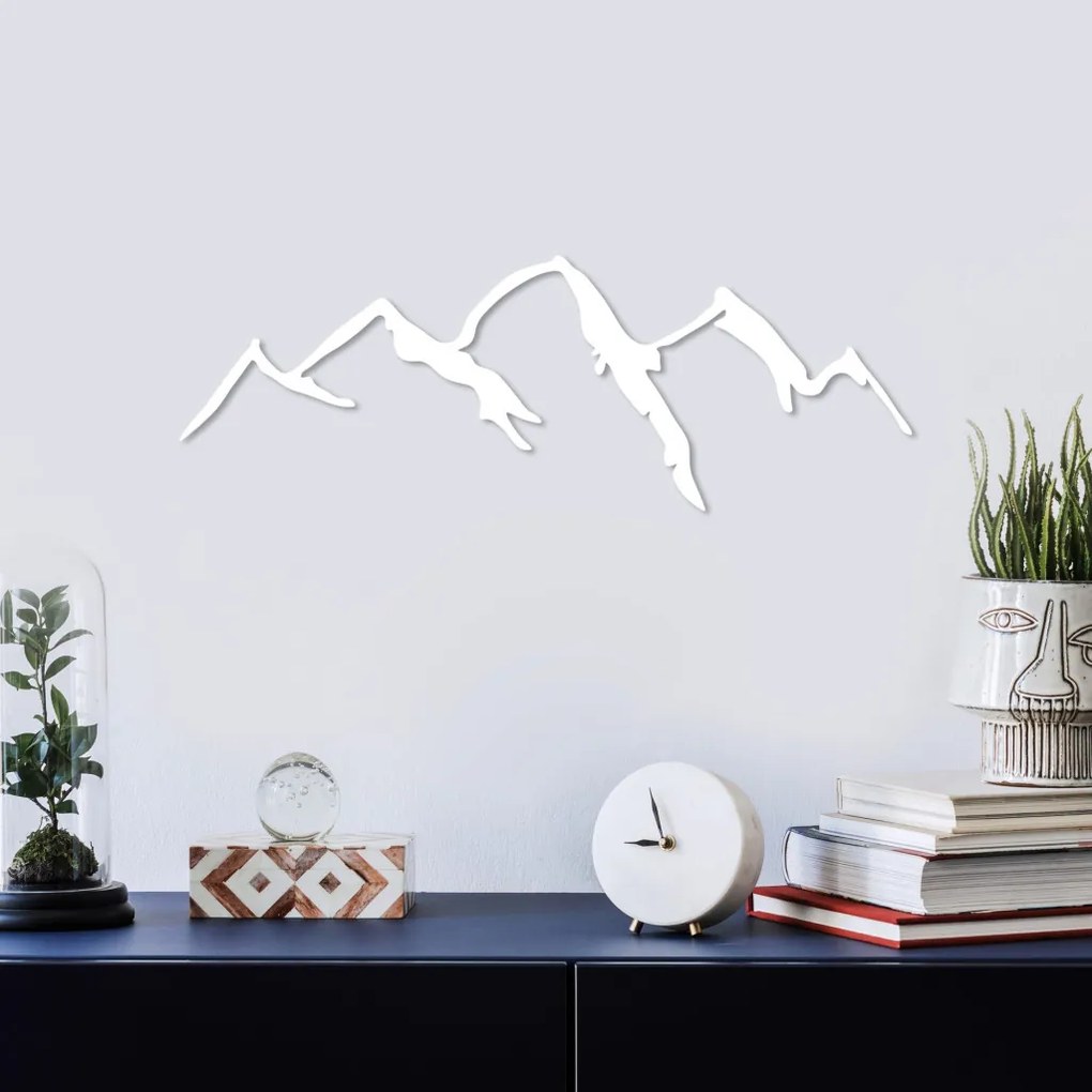 Mountain fém fali dekoráció, 66×23 cm