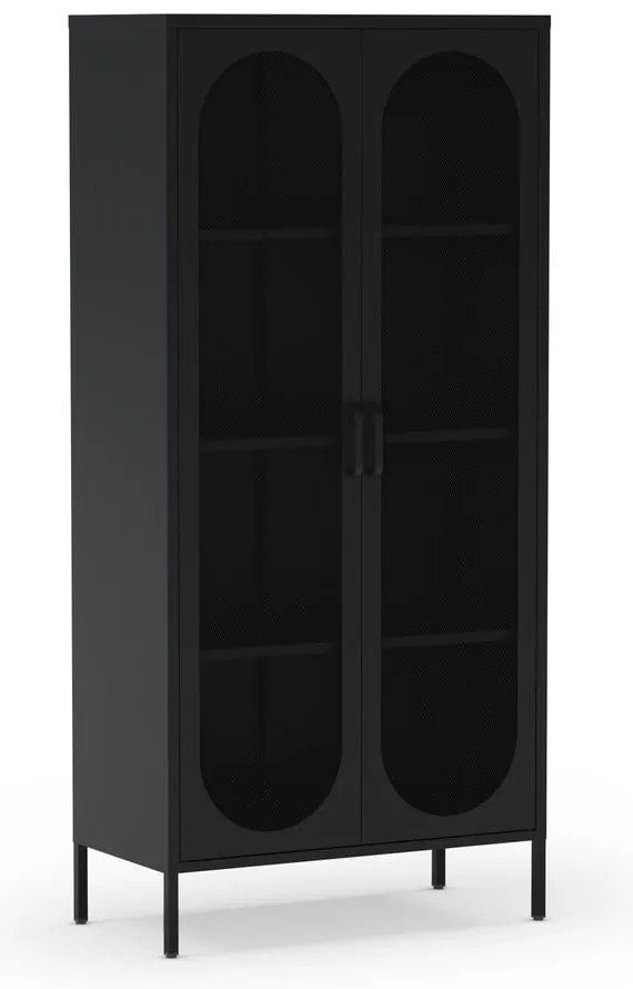Fekete szekrény 80x170 cm Diora – Marckeric