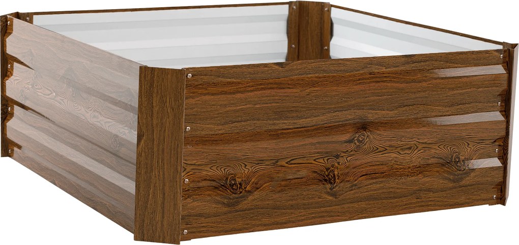 Magasított virágágy, barna, acél, NONKY TYP 3