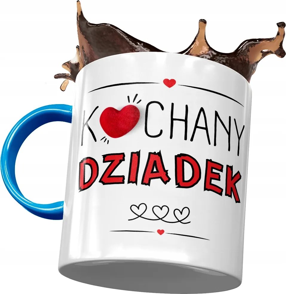 Kék nagypapa bögre Nagypapa napja Ajándék fényképes nyomtatással