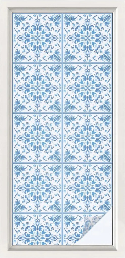 Szélvédőfólia Adatvédelem Ablakra Virágos díszek 50x116 cm