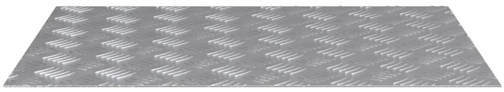 Rácsos lemezek 4 pcs Ezüst 70 x 50 cm Alumínium