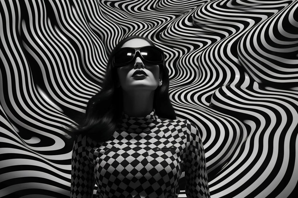 Poszter 45x30cm Kontraszt fekete szemüveggel