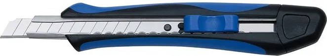 Univerzális kés, 9 mm, WEDO Soft-cut, kék/fekete (UW042)