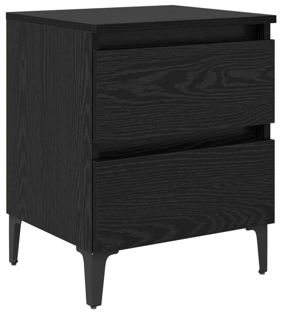 Éjjeliszekrény Musta tammi 40 x 35 x 50 cm Faanyag