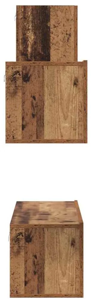 TV szekrény garnitúra 4 pcs Régi fa 30.5 x 30 x 60 cm Faanyag