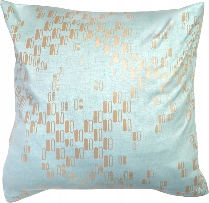 Pamut jersey párnahuzat exclusive 40x40 2436 menta-arany