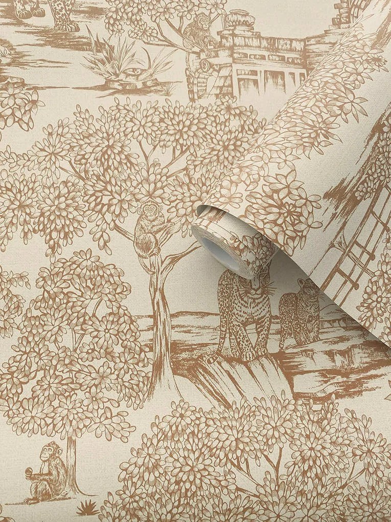 Holden Decor Journey to the East Samar narancs fa mintás vlies tapéta – 91814