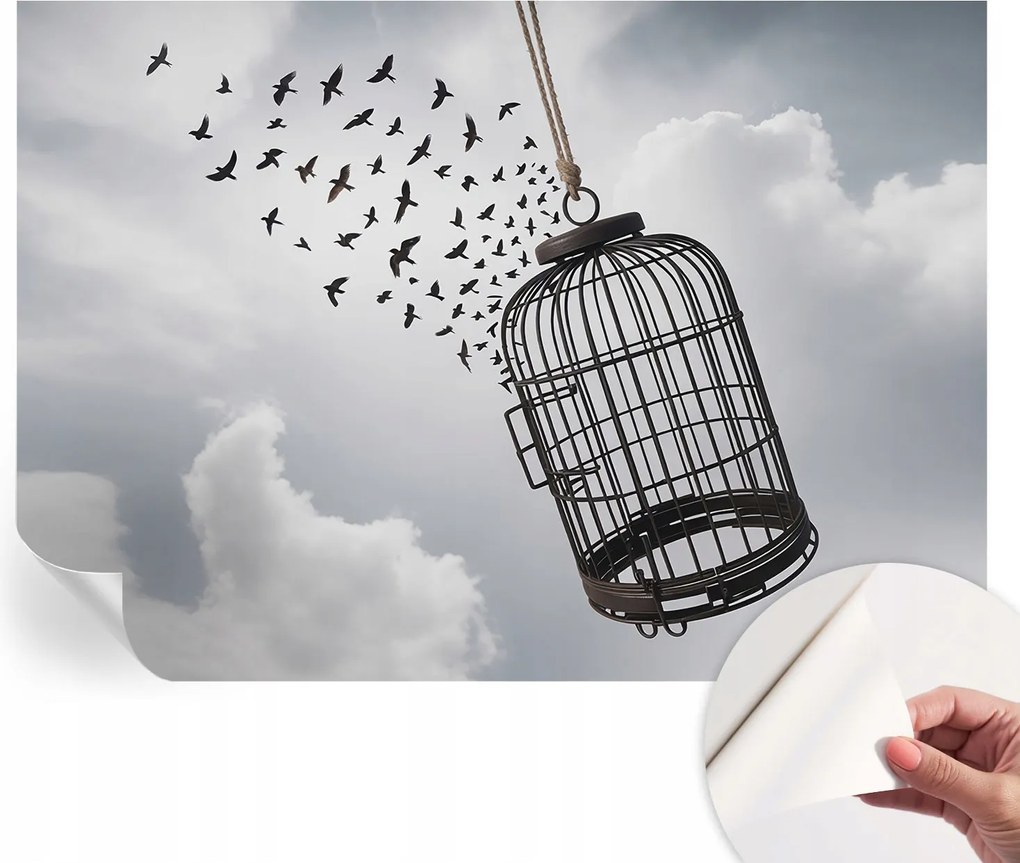 Öntapadós fali fotótapéta Hálószobába Repülő madarak 208x146 cm