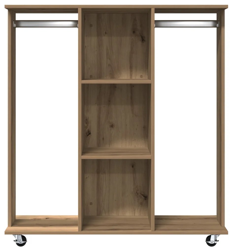 Gardrób Kerekekkel Artisan Tölgy 102x38x110 cm Mérnöki Fa