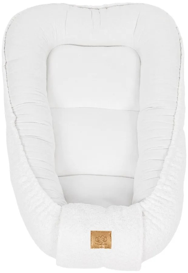 Fehér babafészek 55x83 cm – Meowbaby