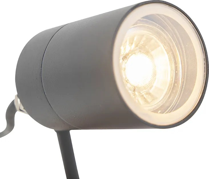 Okos, modern spotlámpa antracit IP44 WiFi GU10-zel - Solo