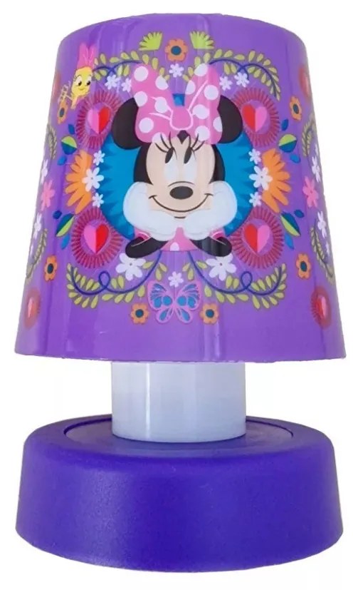 Disney Minnie Purple mini asztali lámpa 11 cm