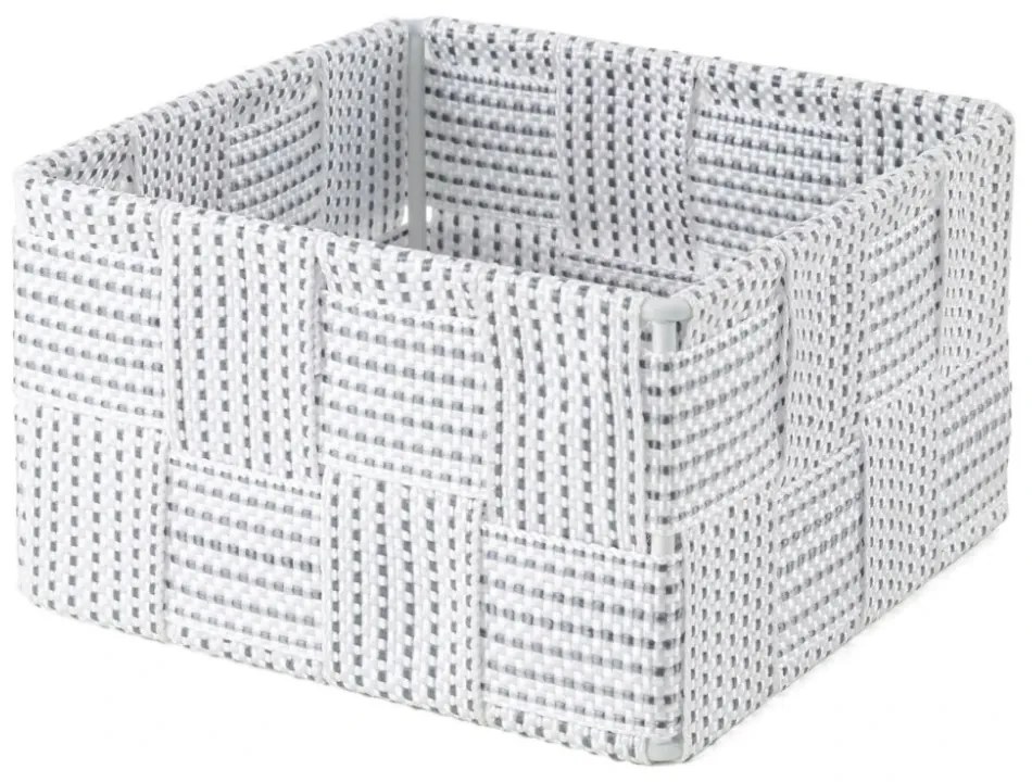 Compactor Toronto fiókos tárolókosár, 12 x , 12 x 7 cm, szürke, S