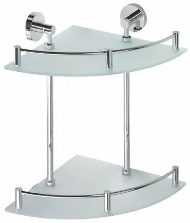 SAPHO XR604 X-Round E üveg. dupla sarokpolccsapdával 27 x 39 x 27 cm