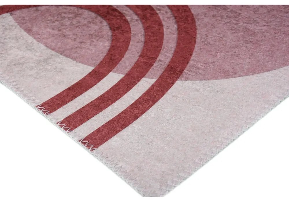 Piros-fehér mosható szőnyeg 160x230 cm – Vitaus