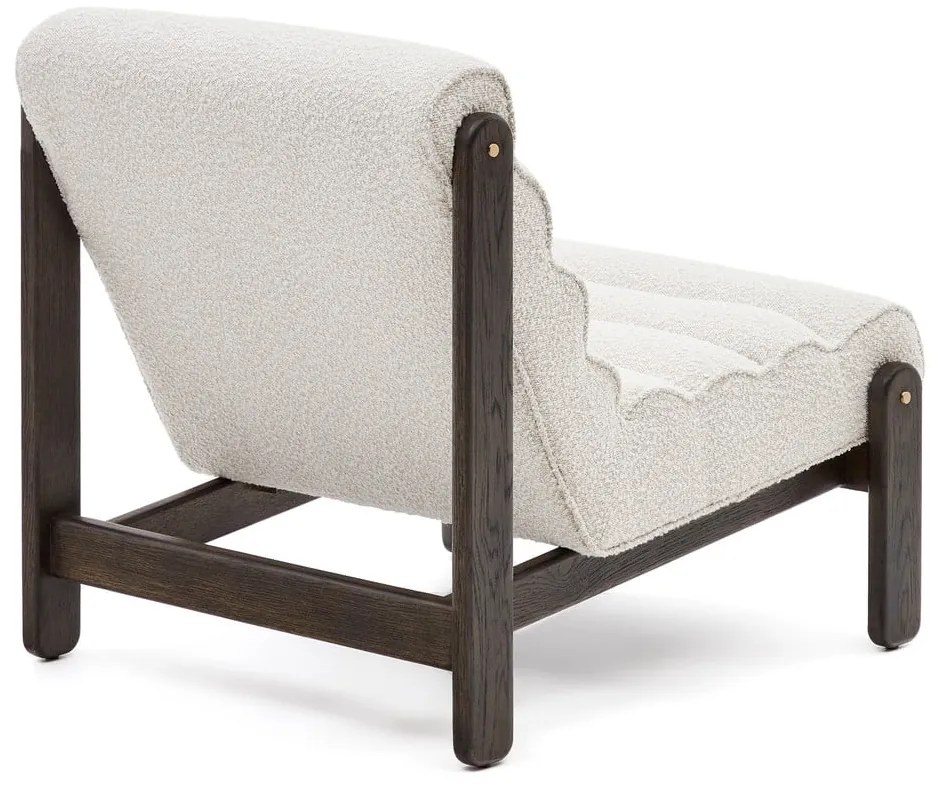 Fehér buklé fotel Magira – Kave Home