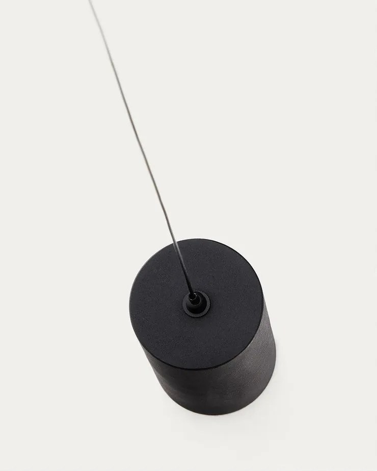 Fekete LED dimmelhető állólámpa (magasság 339 cm) Orey – Kave Home