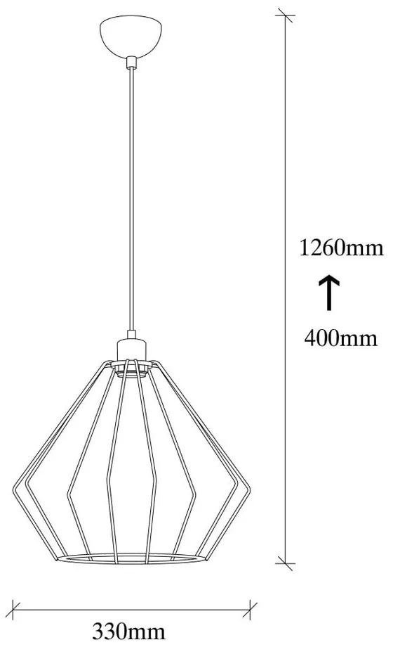 Aristea fekete fém függőlámpa - Opviq lights