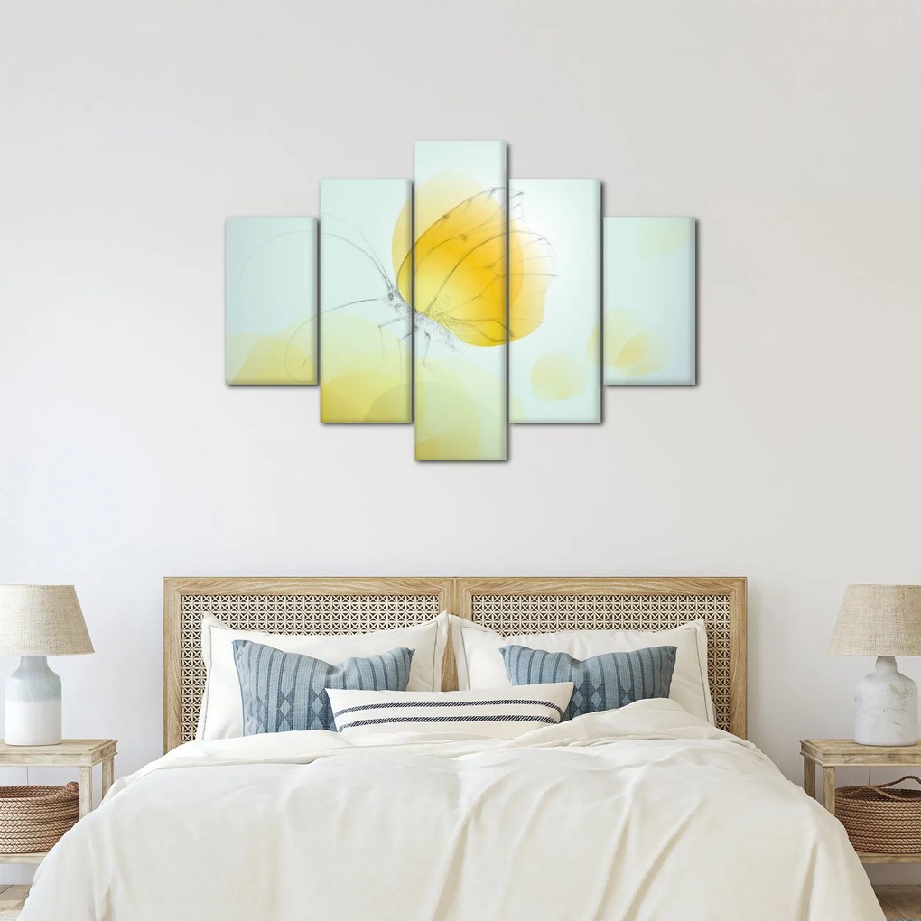 Kép - Sárga pillangó (150x105 cm)