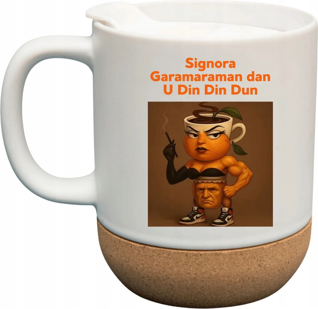 Bögre Fehér Parafa Viral Brainrot Mem Tiktok Signora Garamaraman Dan U