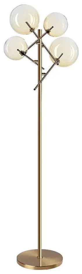 Ideal Lux - LED Állólámpa EQUINOXE 4xG4/2W/230V réz/füstös