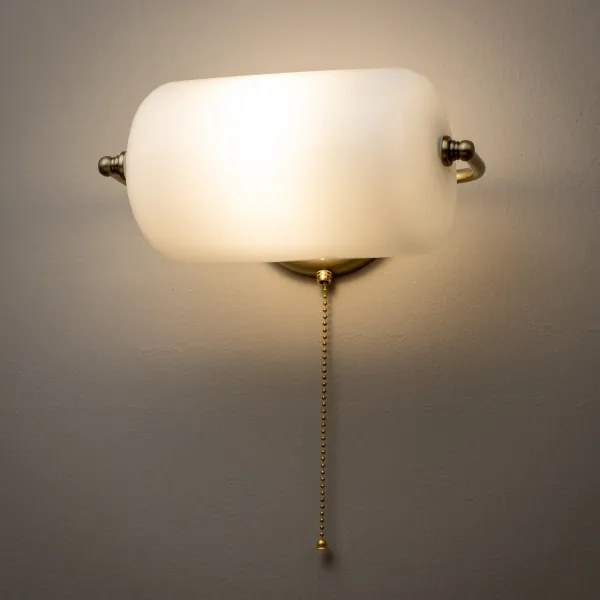 Brilagi - BANK OFFICE fali lámpa 1xE27/60W/230V sárgaréz/fehér