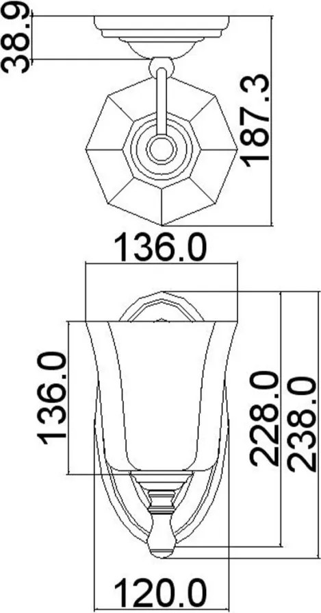 Hinkley Lighting SHELLY HK-SHELLY1-BATH Fali lámpa 1x3,5W/G9 320LM IP44