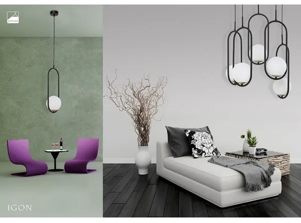 Jupiter 1728 - Csillár zsinóron IGON 5xE14/40W/230V