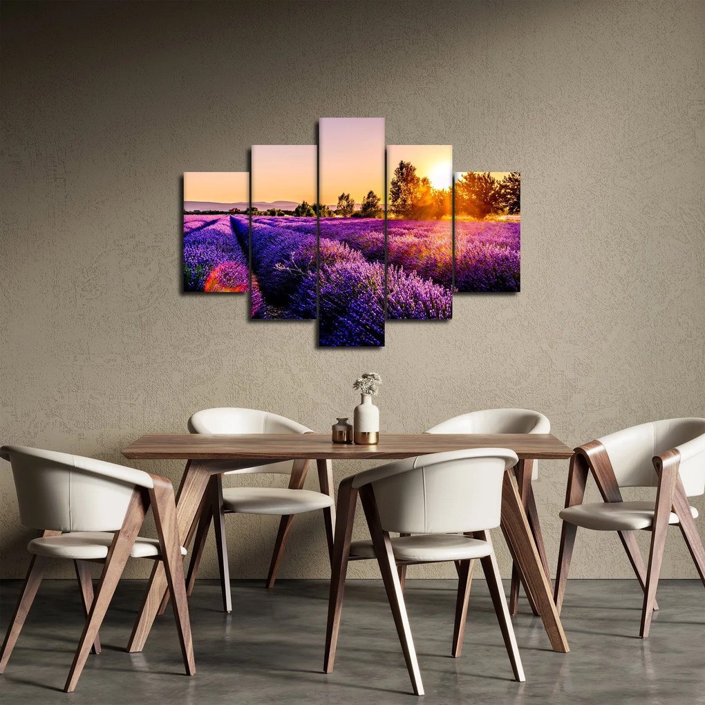 A levendula mező képe (150x105 cm)