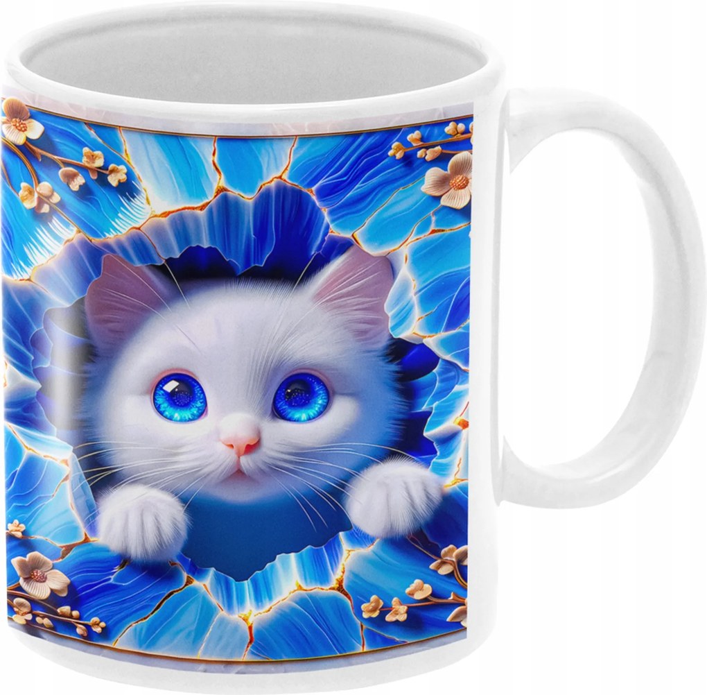 Macska Bögre Cicás Gyönyörű Színes Bögre Ajándék Születésnapra