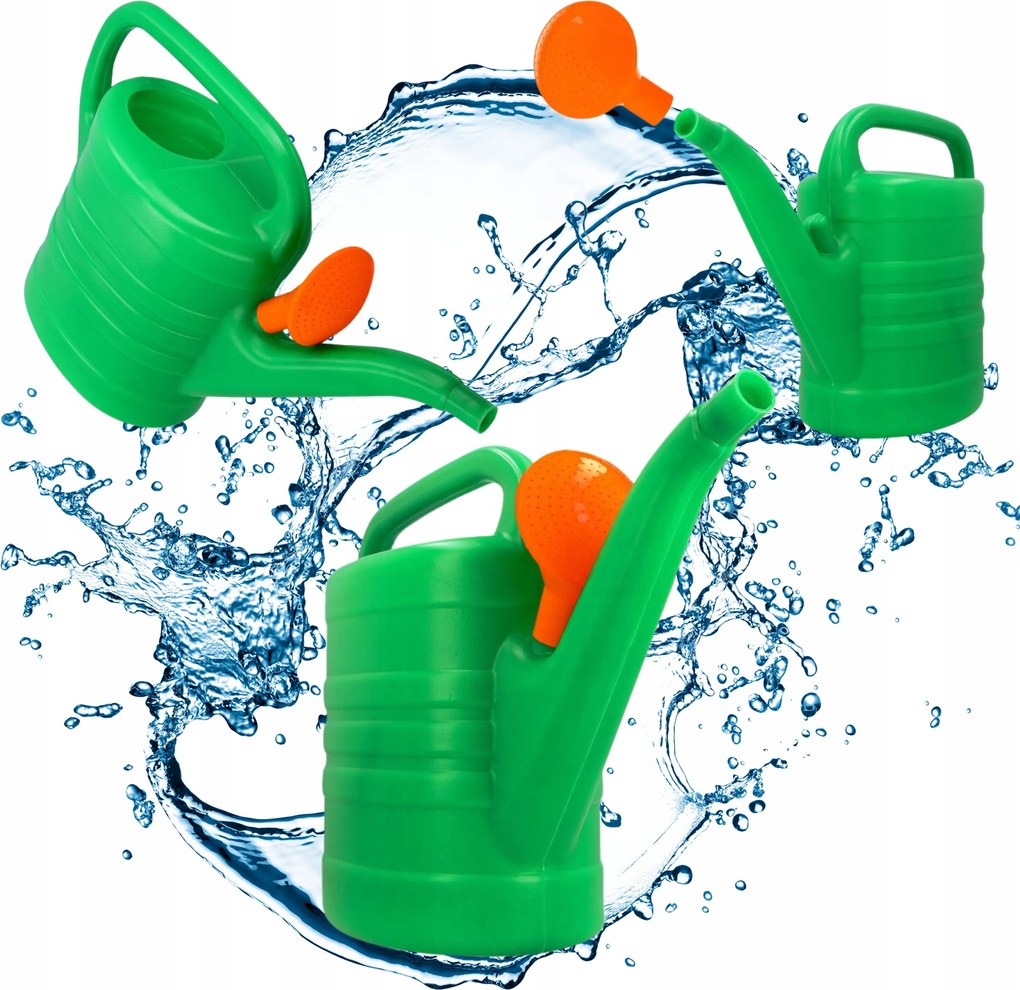 Tömör Öntözőkanna 5L Kerti Könnyű Öntözőkanna Virágok Növények Öntözéséhez