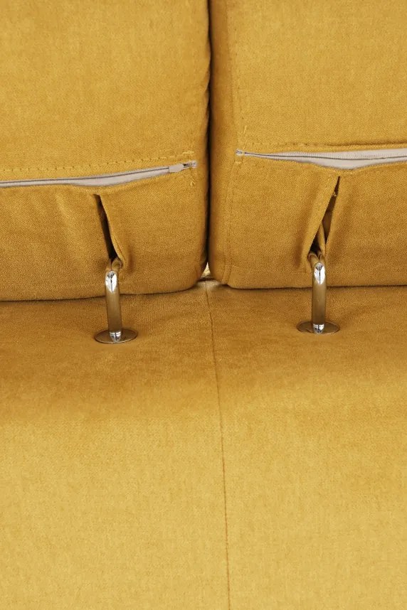 Sarokülőgarnitúra, mustár, balos, FABIA